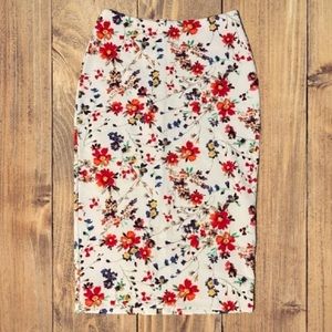 Express Floral Pencil Skirt